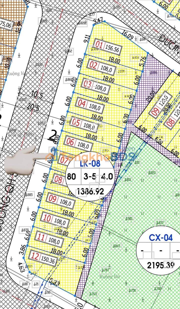 Đất nền Đồng Quỳnh, Thái Bình - 108m² vị trí trung tâm, giá nhỉnh 2 tỷ