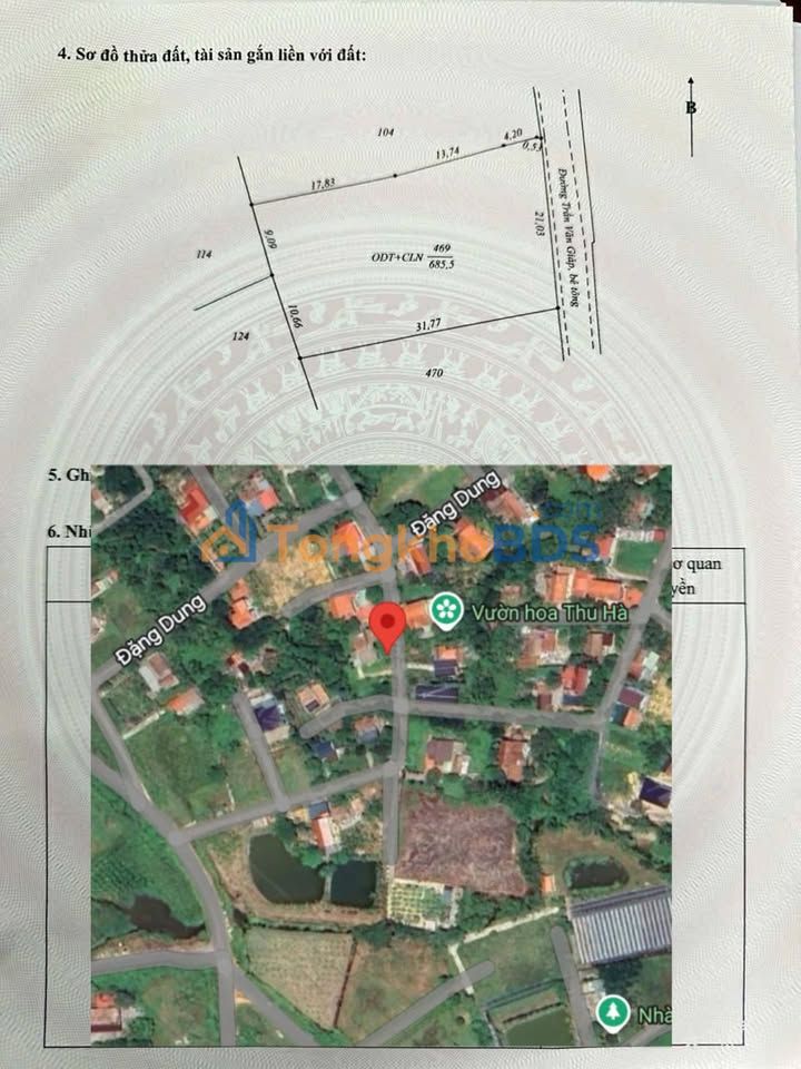Đất Vườn Trần Văn Giáp Đồng Hới - 693m² - Giá 2.x Tỷ