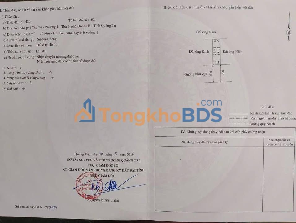 Bán Đất KDC Phường Đồng Phú, Đồng Hới - 67m² Hướng Bắc, Gần Trường Nguyễn Trãi