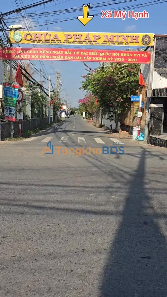 Đất nền Nhựa Giồng Lớn, Mỹ Hạnh Nam 280m² 3.3 tỷ - Sổ đỏ chính chủ