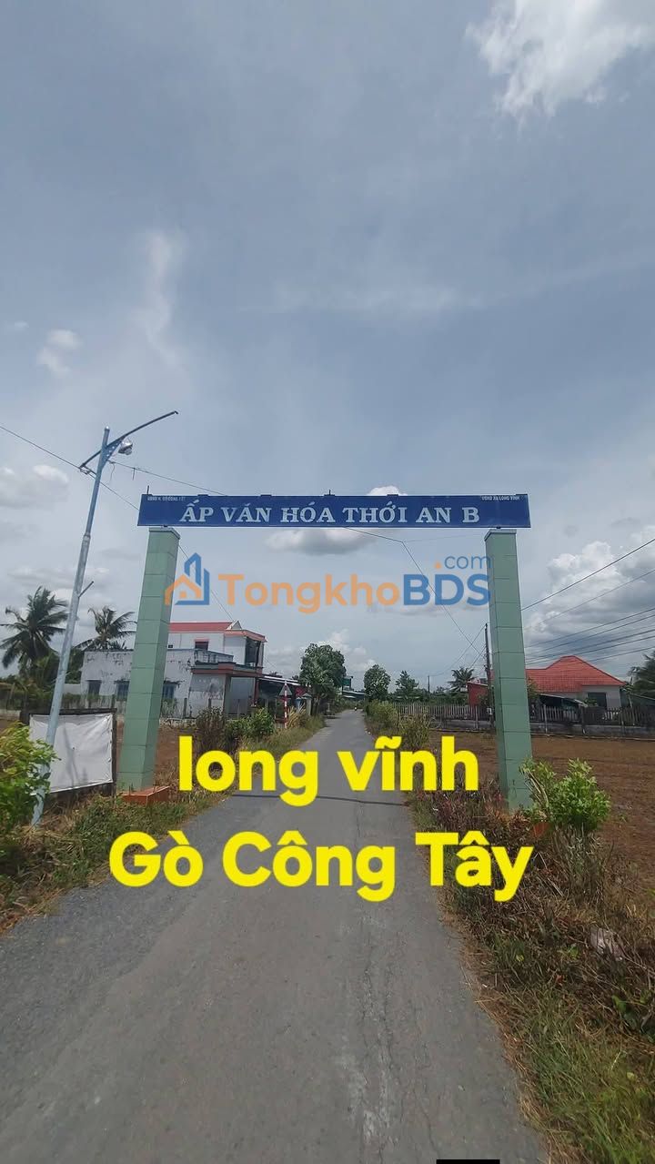 Đất Nền Gò Công Tây - 165m² Thổ Cư, Sổ Hồng Sẵn - Giá F0 420 Triệu