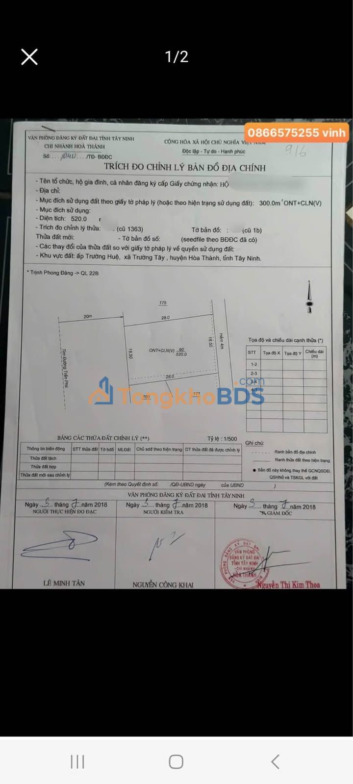 Mặt Tiền Trần Phú Hòa Thành, Tây Ninh - 518m² Kinh Doanh Đắc Lợi