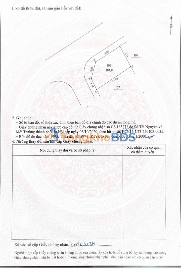 Đất Lô Góc Đấu Giá My Hạ, Thanh Oai 104.8m² - Sổ Đỏ Sẵn Sàng