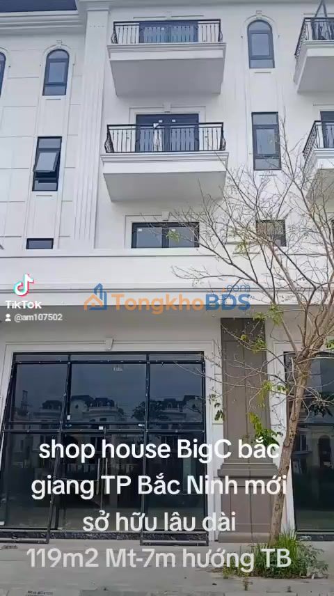 Shophouse BigC Bắc Giang 119m² 16 tỷ - Mặt tiền kinh doanh