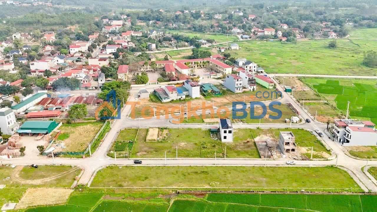 Đất đấu giá trung tâm chợ Tứ Mỹ, Phú Thọ - 160m², Mặt tiền 7-9m