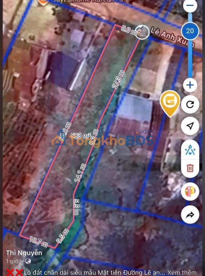 Đất Vàng Buôn Hồ 640m² Mặt Tiền Lê Anh Xuân - Kinh Doanh/Ở Đều Đỉnh