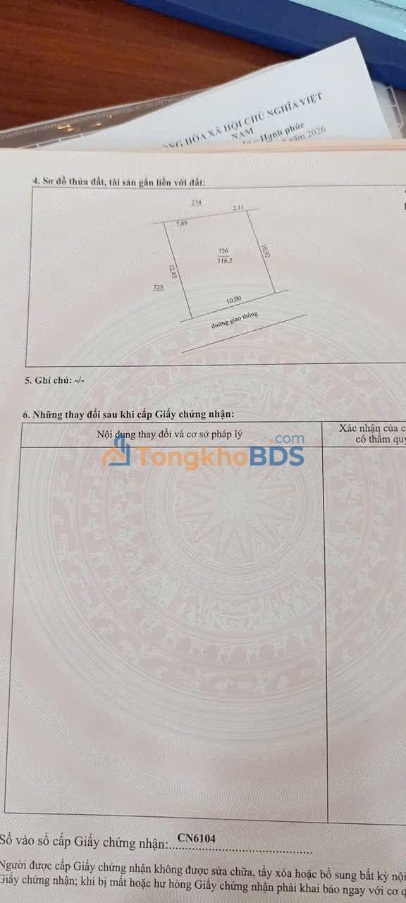 Đất nền Phố Cò Sông Công 116m² 1,4 tỷ - Sổ đỏ chính chủ