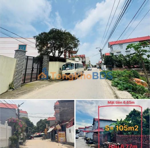 Bắc Ninh: Đất nền Tân Chi 106m² - Mặt tiền rộng, ô tô vào tận nơi