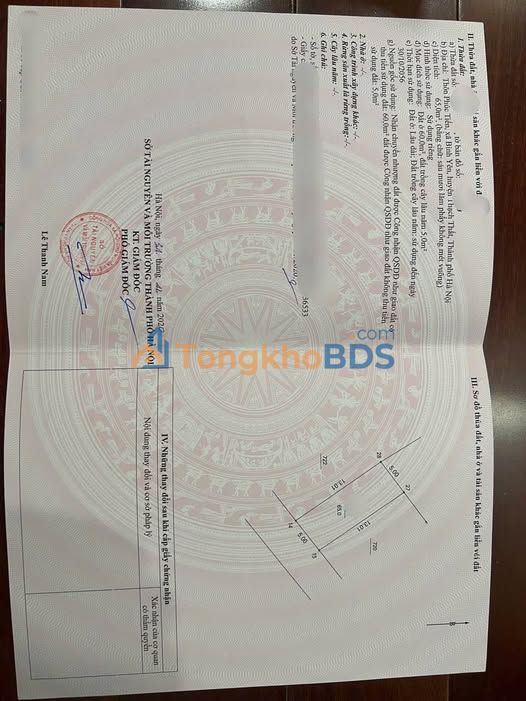 Đất nền Thạch Thất 65m² - An cư chỉ hơn 2 tỷ, gần CNC Hòa Lạc