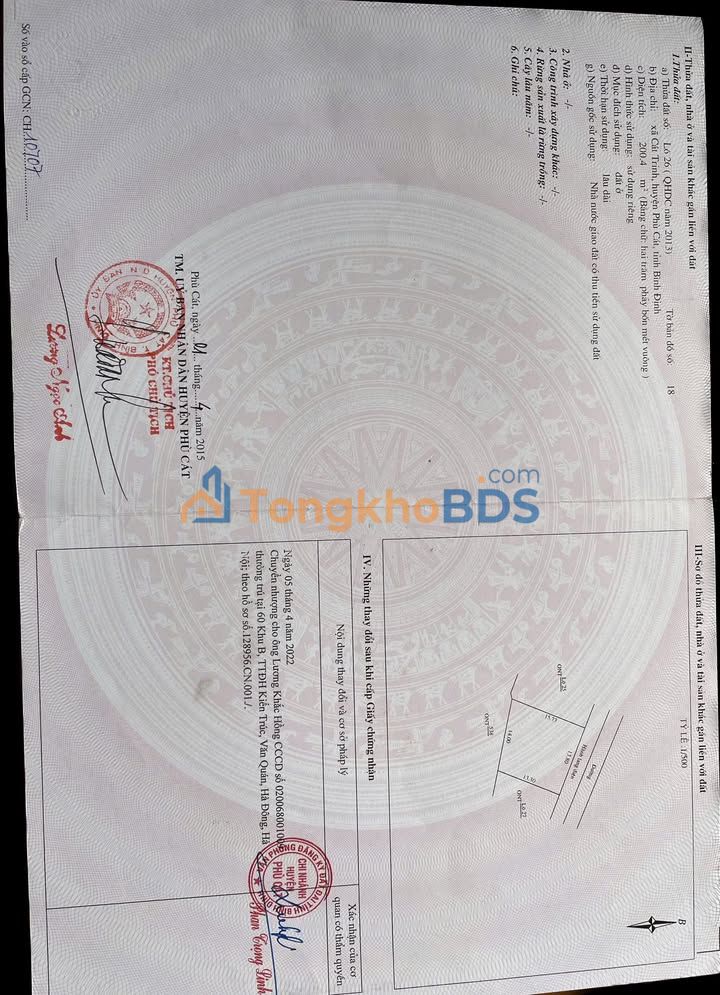 Đất Nền Phù Cát 200m² Sổ Đỏ - Giá 570 Triệu F0