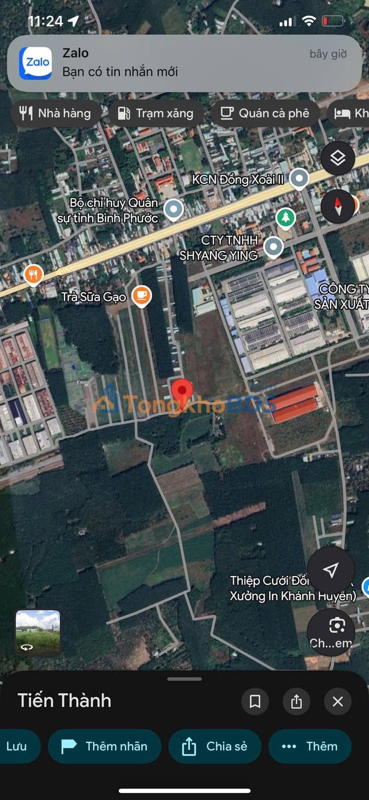 Đất nền 120m² sát KCN Đồng Xoài II, Bình Phước - Sổ đỏ sẵn sàng, giá F0