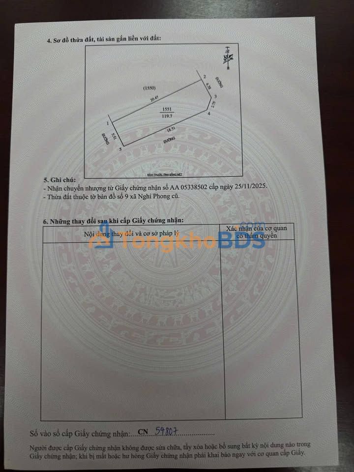 Đất Nền Vinh Lộc - Lô Góc 119.7m² Bám Mặt Đường Nhựa Kinh Doanh Tốt