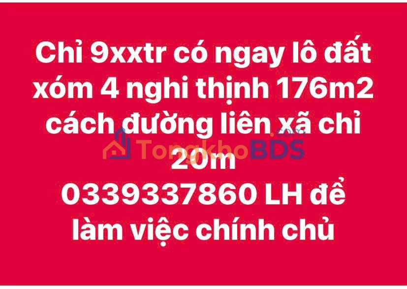 Đất Nền Nghi Lộc 176m² - Sổ Đỏ Sẵn Sàng, Giá Chỉ 5 Triệu/m²