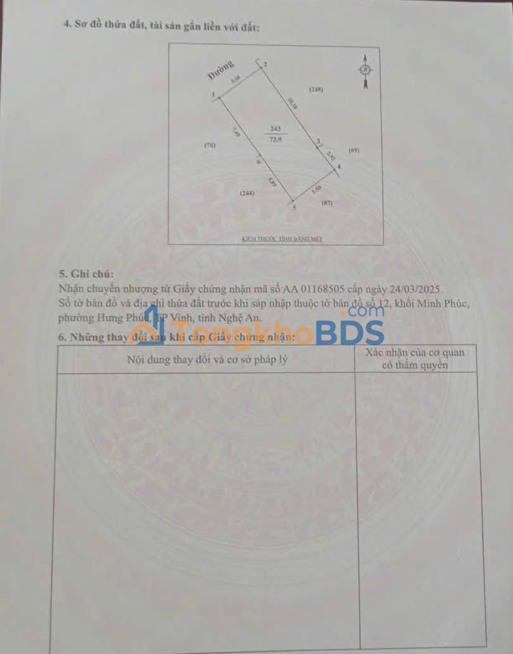 Nhà 2 Tầng Phường Hưng Phúc, TP Vinh - 72.9m², 4.58 Tỷ, Sẵn Sàng Ở Ngay