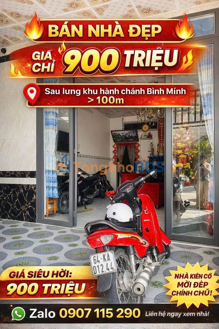 Nhà 2PN 120m² Phường Cái Vồn, Bình Minh - Giá 900 Triệu, Sẵn Sàng Vào Ở Ngay