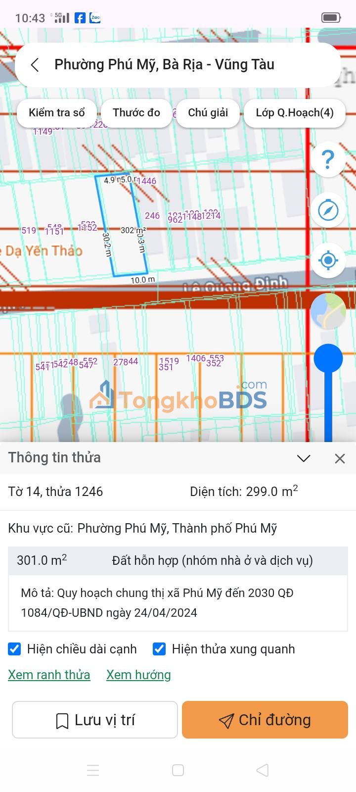 Đất nền Phú Mỹ 305m² - Sổ đỏ chính chủ, đầu tư sinh lời