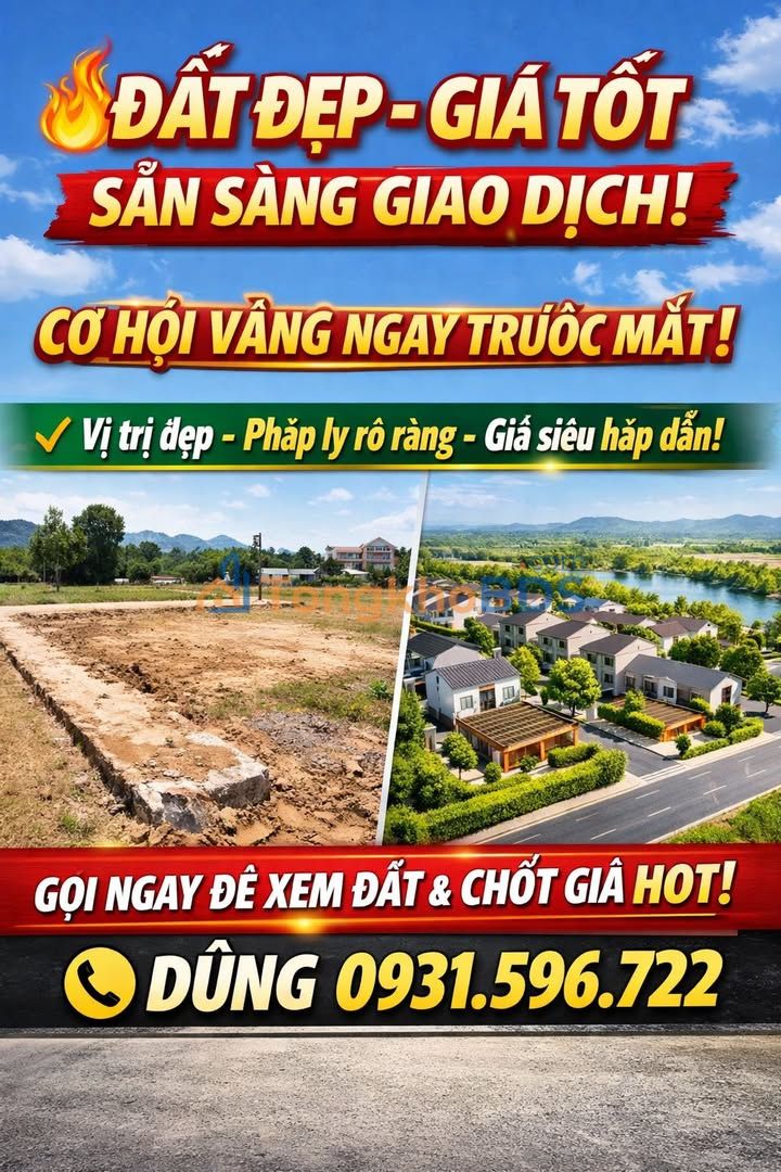 Bán Đất Thanh Hóa: 15 Lô Đa Dạng Vị Trí, Giá Từ 1.3 Tỷ - Sẵn Sàng Đầu Tư