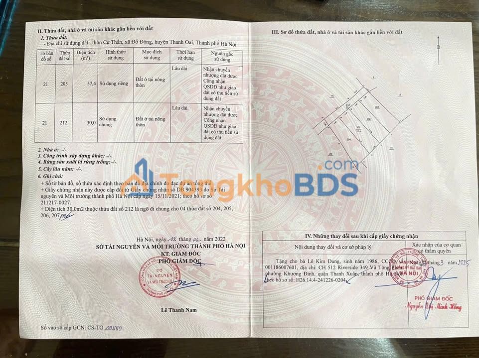 Bán Đất Cự Thần, Thanh Xuân 57.4m² - Đường Ô Tô Vào Đất, Giá Thỏa Thuận