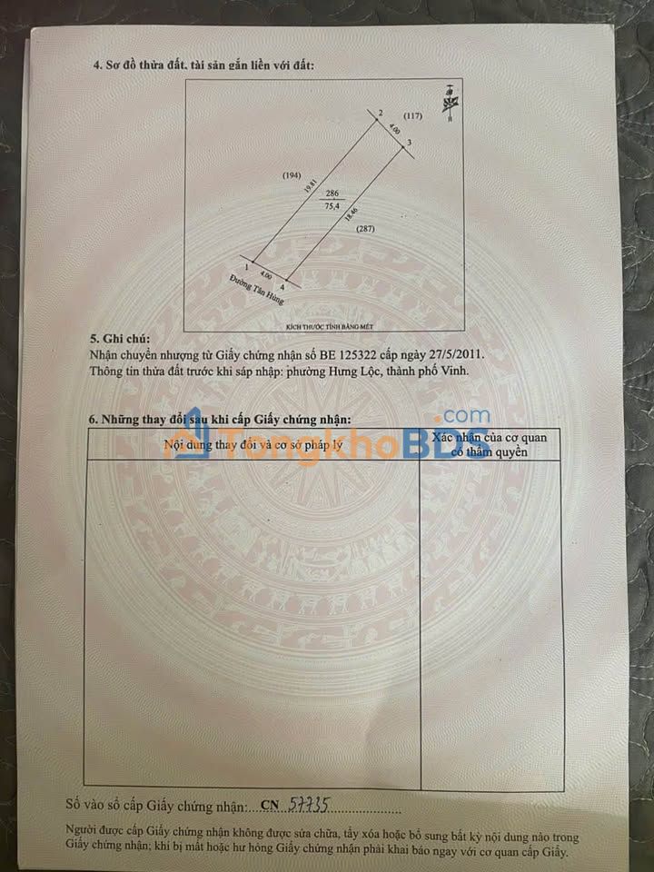 Mặt Đường Tân Hùng - 75.4m² - Kinh Doanh Sầm Uất - 4.1 Tỷ