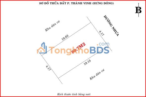 Đất nền Hẻm 2 Đặng Thai Mai 81m² 3.15 tỷ - Hạ tầng hoàn thiện