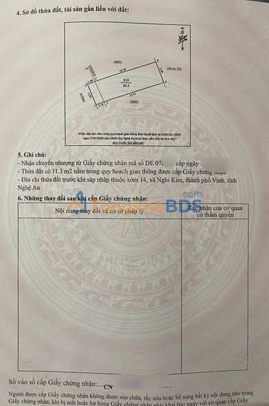 Đất nền Nghi Kim Vinh 99.5m² giá 3 tỷ - Sổ đỏ chính chủ