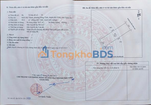 Nhà Mặt Tiền Nguyễn Xuân Linh - 90m² - 5.1 Tỷ - Sát Eurowindow Vinh