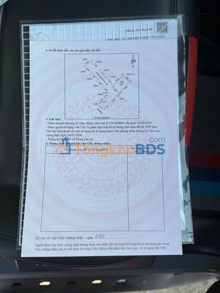 Đất nền Entiz Tiến Thành 50,2m² 1,48 tỷ - Sổ đỏ chính chủ