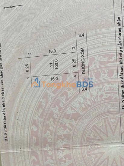 Đất thổ cư 100m² Chương Mỹ - Sổ đẹp, giá tốt 3.x tỷ