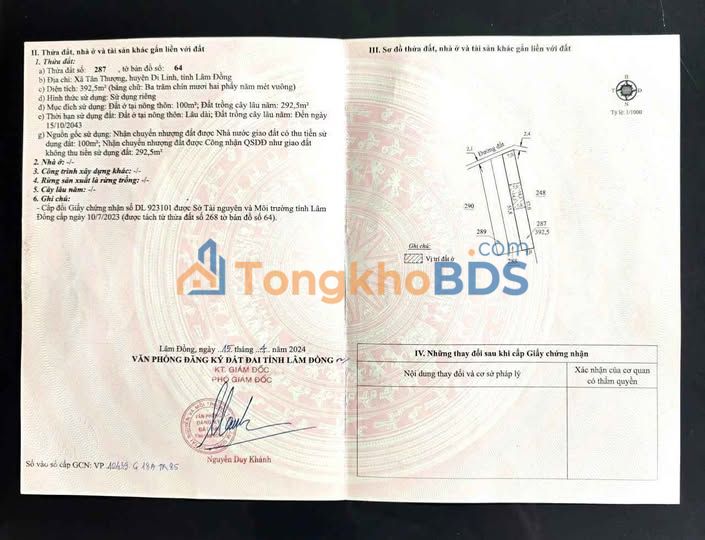 Bán Gấp 3 Lô Đất Vườn 3920m² Thổ Cư Sẵn Sổ Hồng Tại Di Linh, Lâm Đồng