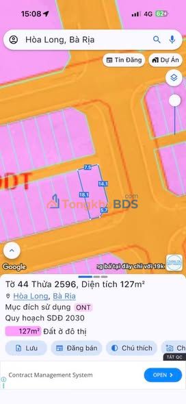 Đất nền Hòa Long Bà Rịa 127m² 3 tỷ - Sổ đỏ chính chủ