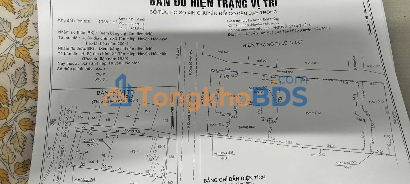 Đất Góc 2 Mặt Tiền Đỗ Văn Dậy, Hóc Môn - 2100m² Giá 40 Tỷ