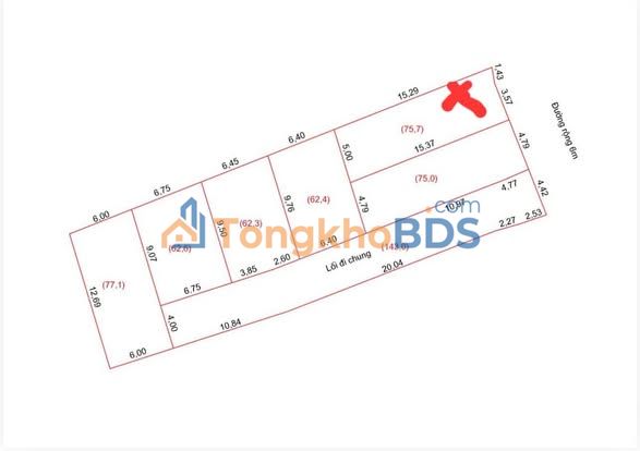 Đất nền Nghi Liên, Vinh 75.7m² - Gần BV Ung Bướu, Dân cư đông đúc