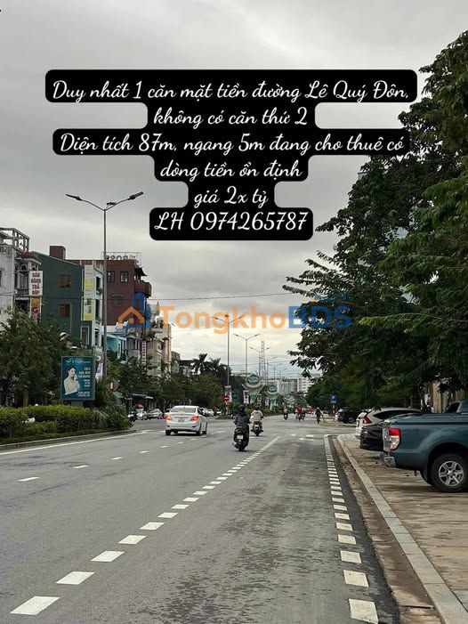 Nhà Mặt Tiền Lê Quý Đôn, Huế - Kinh Doanh Đắc Lợi 87m², Dòng Tiền 20 Triệu/Tháng