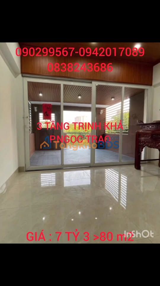 Bán Nhà 3 Tầng Mặt Tiền 4m - Trung Tâm Thanh Hóa - 7.3 Tỷ