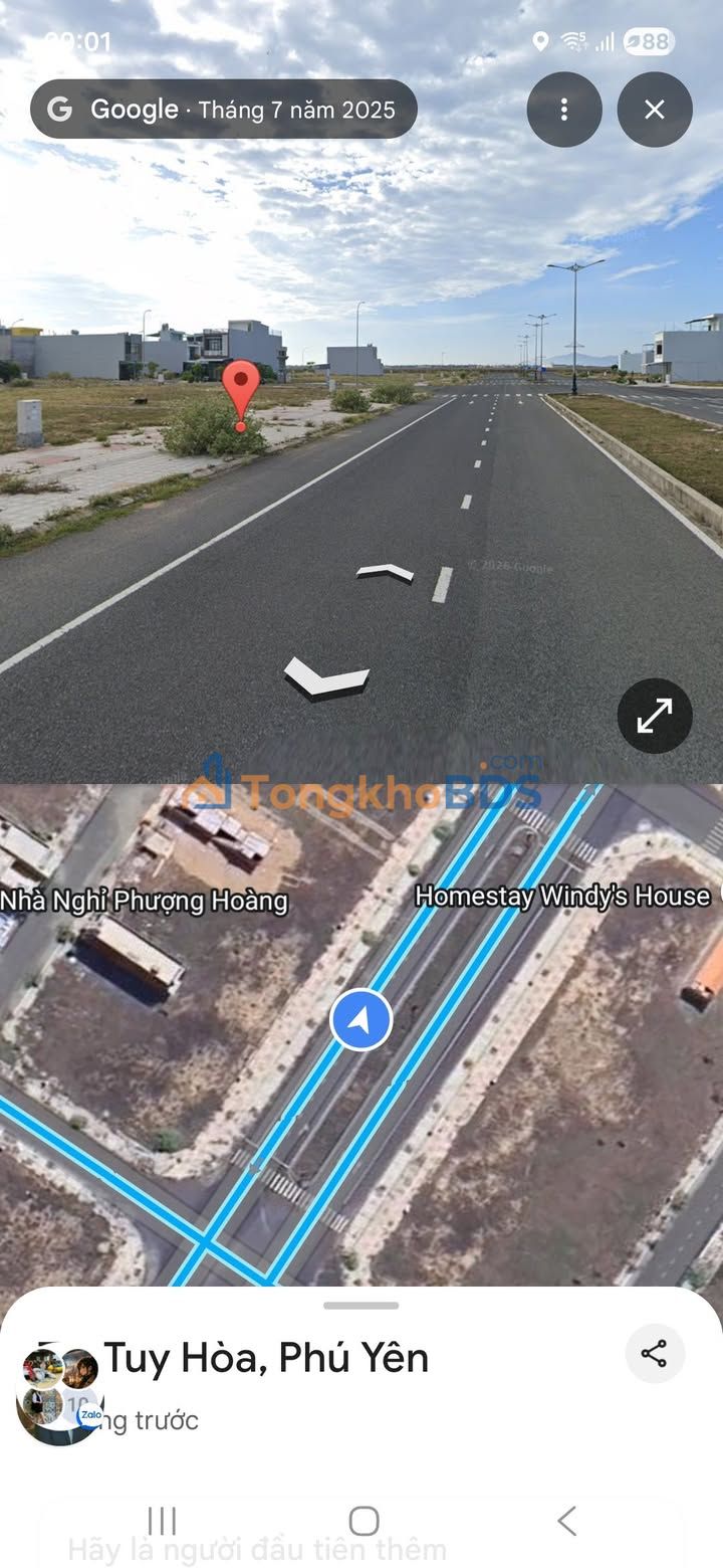 Đất nền 100m² Đường 42m Tuy Hòa - Hướng Tây, Giá 2.65 Tỷ