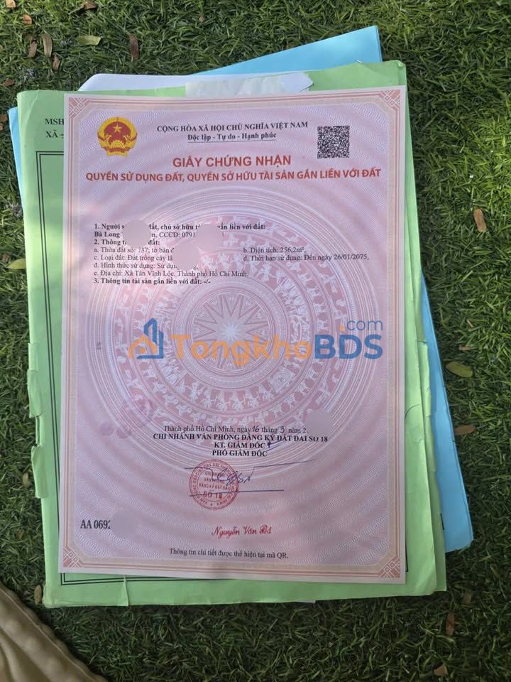 Bán Đất Mặt Tiền Cầu Suối Tân, Bình Chánh - 288m² Sổ Đỏ Riêng Giá 1.9 Tỷ