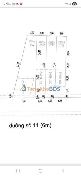 Bán Gấp 280m² Đất Nền F0 Chơn Thành - Mặt Tiền 32m