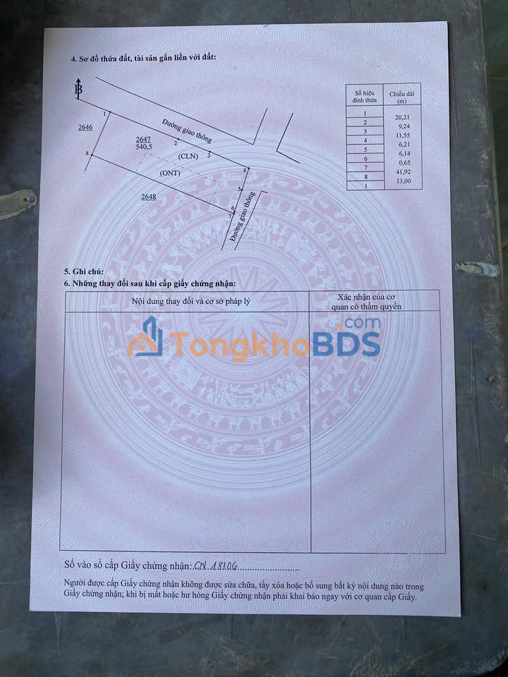 Đất nền 2 mặt tiền Xuân Hòa, Đồng Nai - 546m² - Giá đầu tư 1.75 tỷ