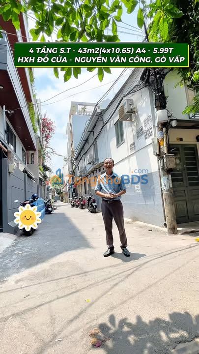 House Nguyễn Văn Công Gò Vấp 43m² 5.99 tỷ - Ô tô vào nhà