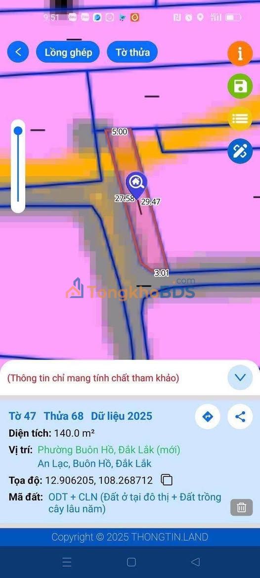 Đất nền Buôn Hồ Lý Tự Trọng 1500m² 1.25 tỷ - Sổ đỏ chính chủ