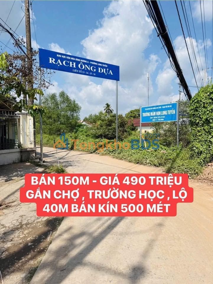 Bán Đất Vườn 150m² Nở Hậu Lộc Phát, Rạch Ông Dựa, Cần Thơ - 490 Triệu