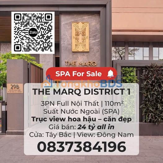 Căn hộ The Marq Đa Kao 110m² giá 24 tỷ - Prime view