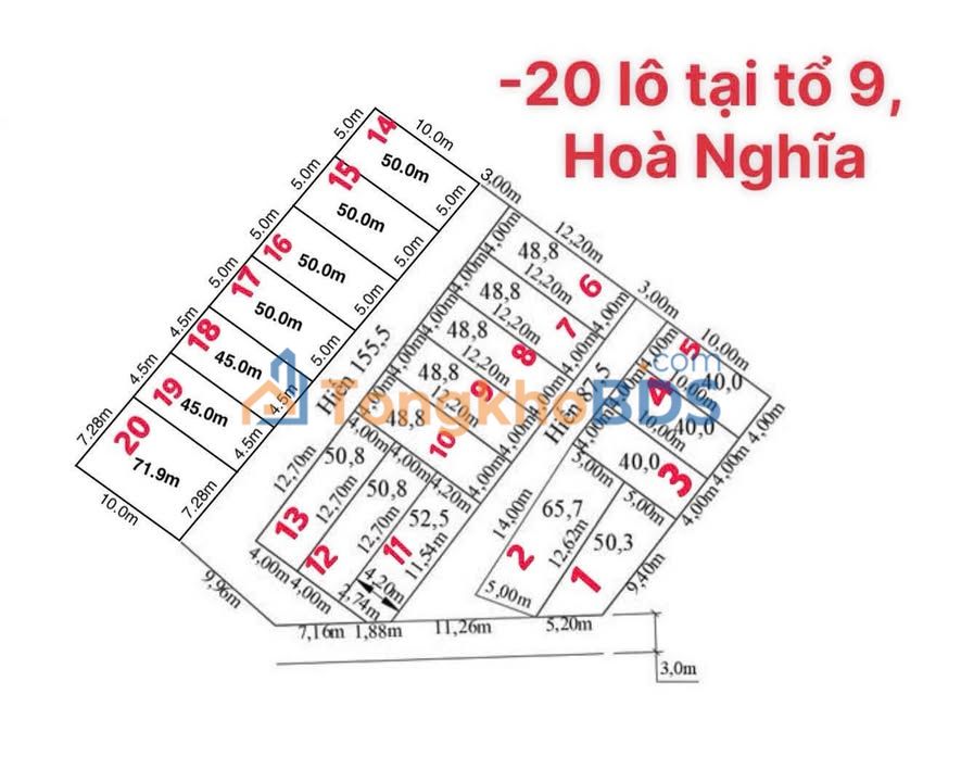 Đất nền F0 Hoà Nghĩa, Dương Kinh 40-72m² - Sẵn Sàng Đầu Tư