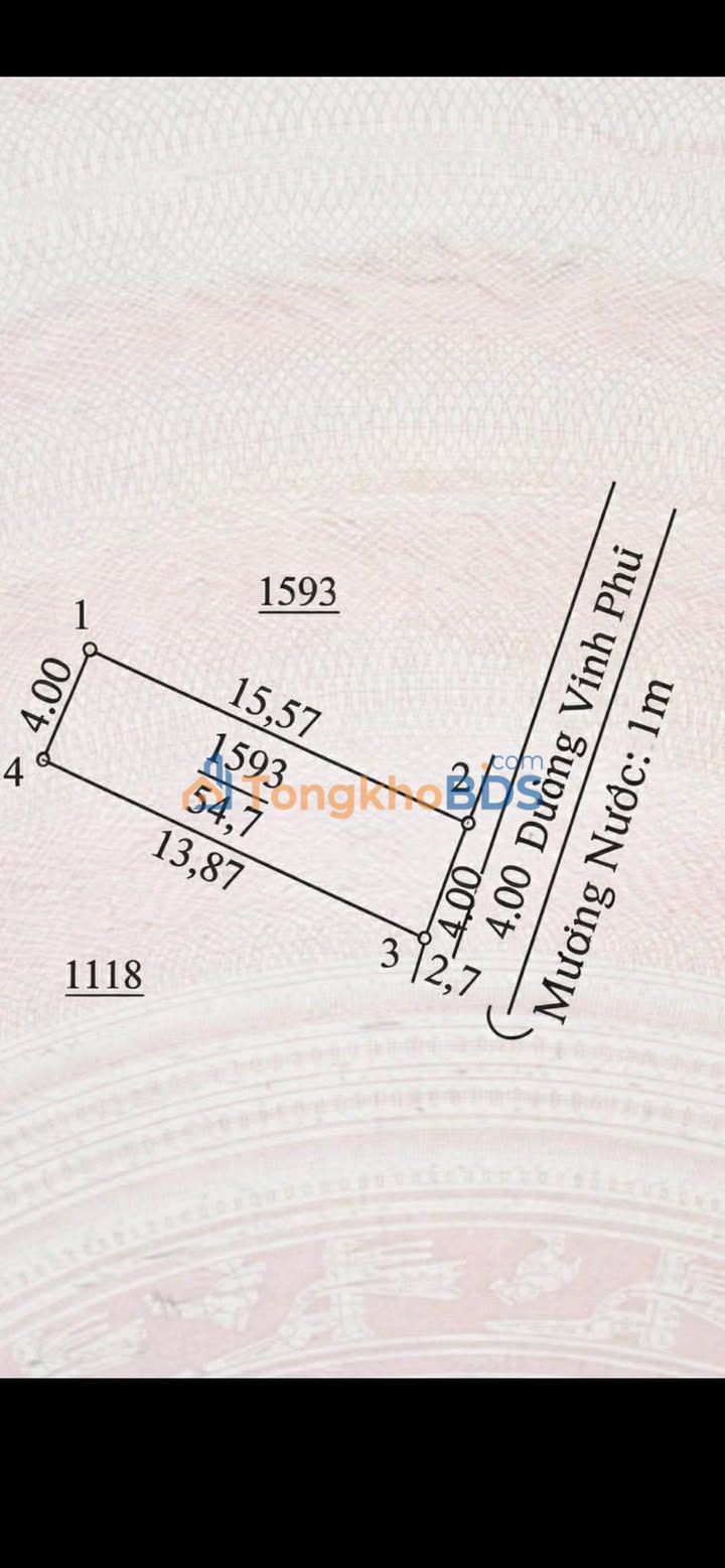 Đất Nền Vĩnh Phú 54.7m² - Sổ Hồng Sẵn Sàng, Giá 3.4 Tỷ