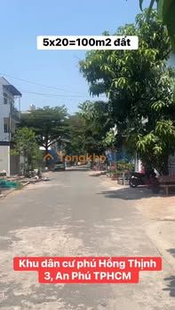Đất Nền Mặt Tiền Phú Hồng Thịnh 3 - 100m² Thổ Cư Sổ Sẵn