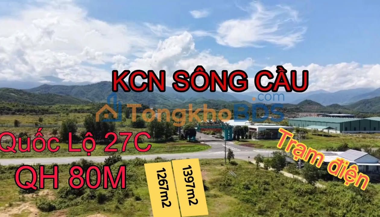 Đất Nền Đối Diện Cụm CN Sông Cầu - Khánh Hòa, 1049m², Giá Đầu Tư