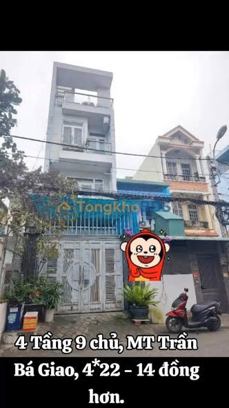 Nhà Mặt Tiền Trần Bá Giao 88m², 4 Tầng BTCT, Kinh Doanh Đa Ngành - 14.x Tỷ