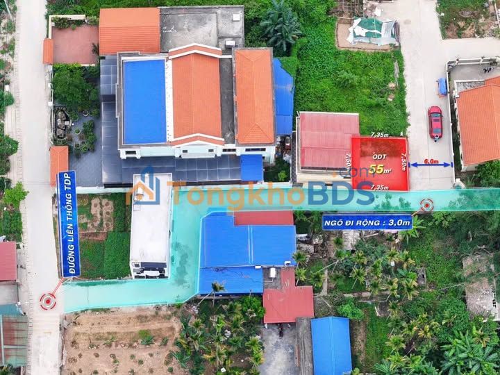 Đất nền Hoa Động, Thủy Nguyên 55m² - Ngõ ô tô, Sổ đỏ sẵn, Giá 1.5 tỷ