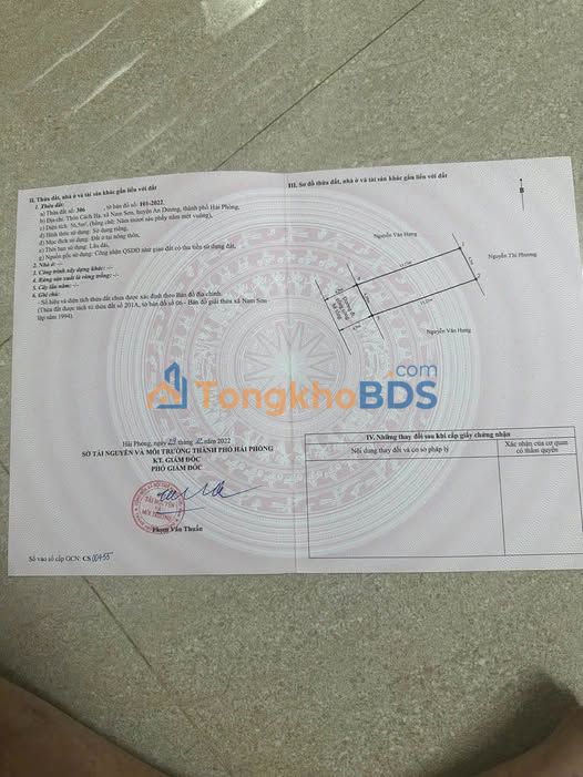 Đất Nền 56m² Mặt Trục Cách Hạ, Hải Phòng - Sổ Đỏ Vuông Vắn, Giá Đầu Tư 1.95 Tỷ