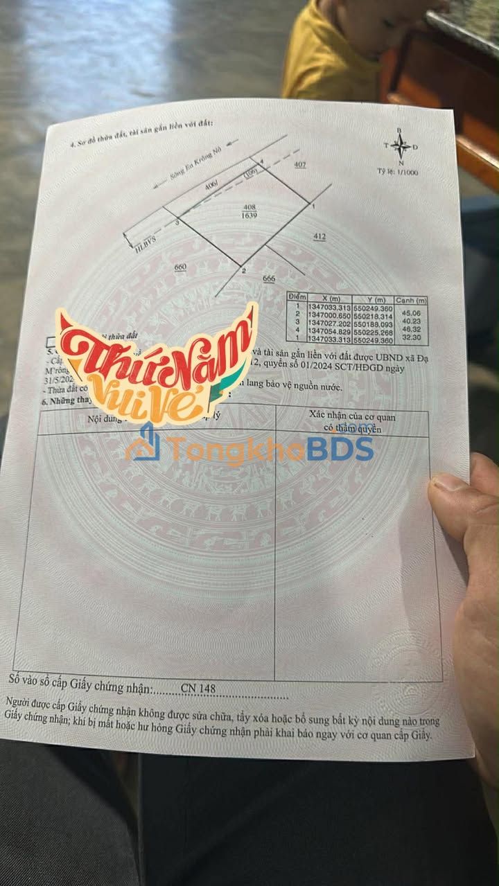 Đất Nền Đam Rông Lâm Đồng 720m² Sổ Hồng - Bán Gấp 360 Triệu